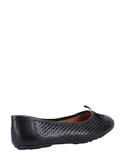 črna - Hush Puppies Janelle Tkane balerinke - Slika 3 iz 4