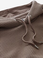 Stone Hooded Premium Textured Overhead Hoodie - Image 1 of 7