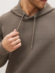 Stone Hooded Premium Textured Overhead Hoodie - Image 5 of 7