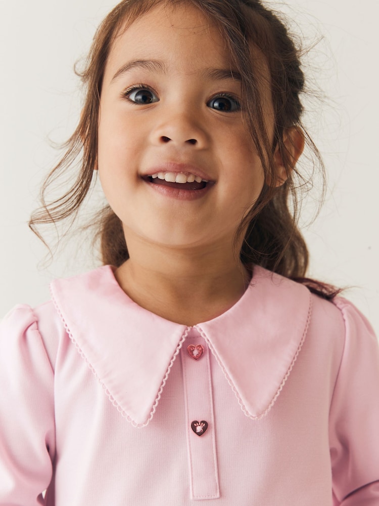 Baker by Ted Baker Pink Heart Ponte Dress - Image 6 of 13