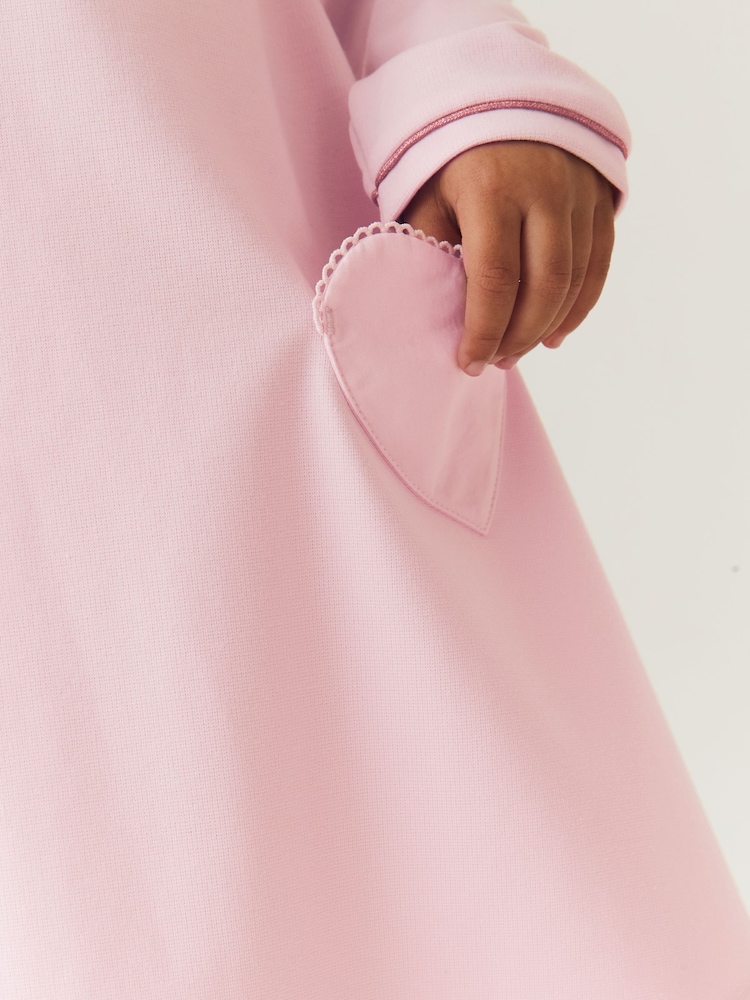 Baker by Ted Baker Pink Heart Ponte Dress - Image 8 of 13