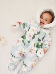 Baker by Ted Baker Shower Resistant Floral Snowsuit With Mittens - Image 5 of 9