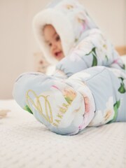 Baker by Ted Baker Shower Resistant Floral Snowsuit With Mittens - Image 7 of 9