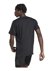 adidas Black Train Essentials 3-Stripes Training T-Shirt - Image 2 of 7