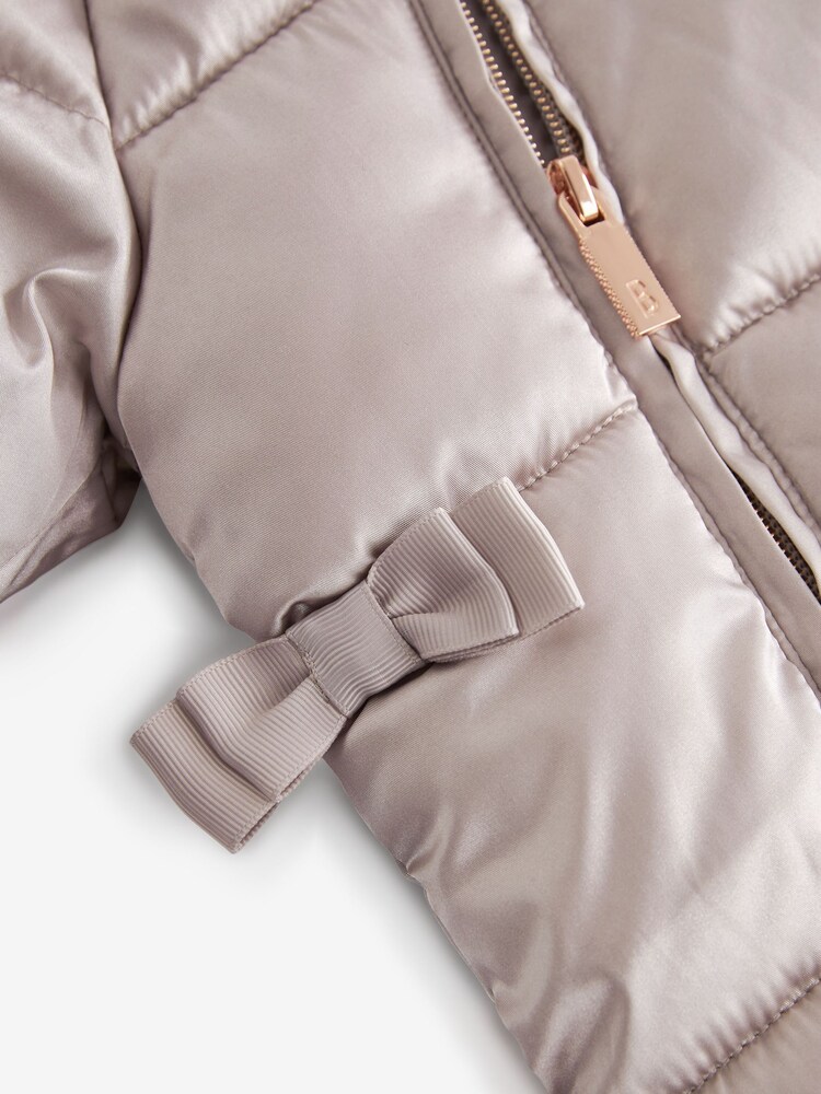 Baker by Ted Baker Oyster Shower Resistant Snowsuit With Mittens - Image 6 of 7