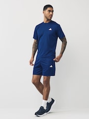 adidas Blue Train Essentials All Set Training Shorts - Image 3 of 5