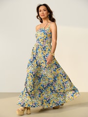 Myleene Klass Floral One Shoulder Pleated Dress - Image 1 of 6
