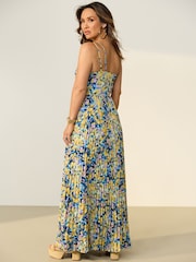 Myleene Klass Floral One Shoulder Pleated Dress - Image 2 of 6