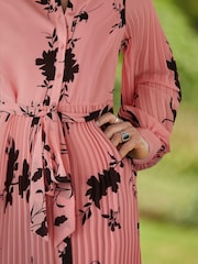 Myleene Klass Pink Pleated Shirt Dress - Image 4 of 5