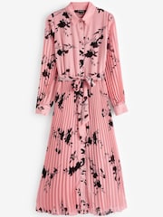 Myleene Klass Pink Pleated Shirt Dress - Image 5 of 5