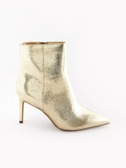 Gold Forever Comfort® Point Toe Heeled Ankle Boots - Image 2 of 6