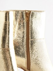 Gold Forever Comfort® Point Toe Heeled Ankle Boots - Image 5 of 6