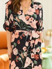 Myleene Klass Floral Print Wrap Dress - Image 6 of 6
