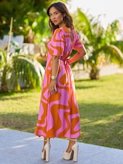 Myleene Klass Printed Wrap Dress - Image 2 of 6