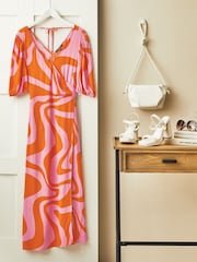 Myleene Klass Printed Wrap Dress - Image 5 of 6