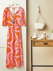 Myleene Klass Printed Wrap Dress - Image 6 of 6
