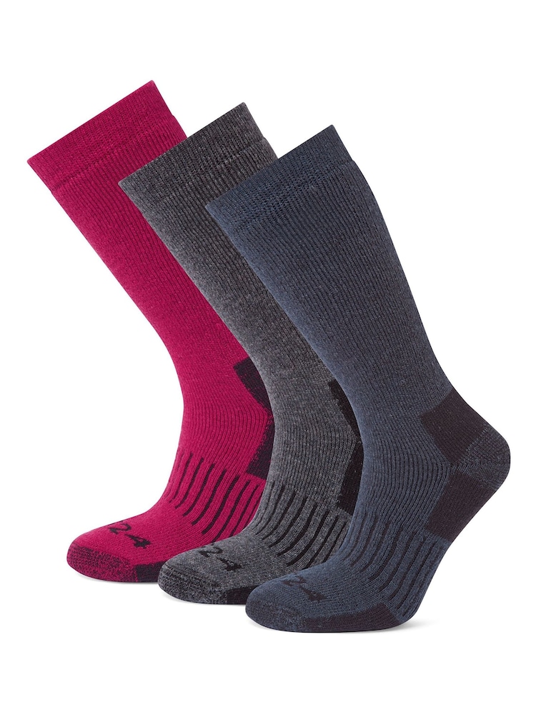 Tog 24 Pink Villach Trek Socks 3 Packs - Image 1 of 2