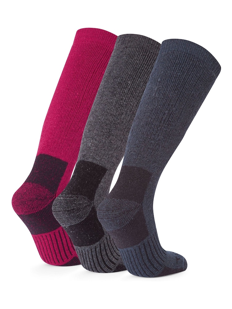 Tog 24 Pink Villach Trek Socks 3 Packs - Image 2 of 2