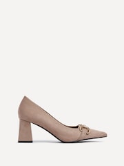 Linzi Beige Jules Court Heels with Pointed Toe - Image 2 of 5