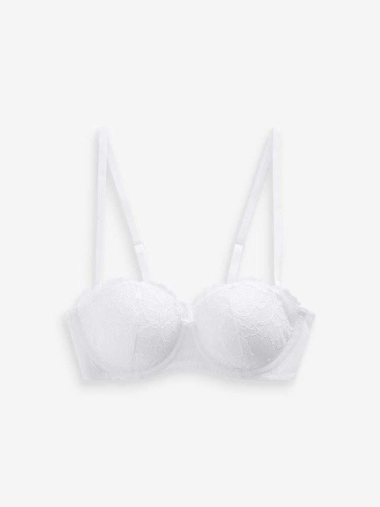 Blue/White Lace Light Pad Strapless Multiway Bras 2 Pack - Image 7 of 9