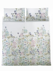 Voyage White Morning Chorus 100% Cotton Duvet Cover Set - Image 3 of 4