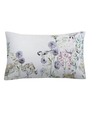 Voyage White Morning Chorus 100% Cotton Duvet Cover Set - Image 4 of 4