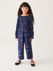 Laura Ashley Navy Jumpsuit - Image 1 of 10