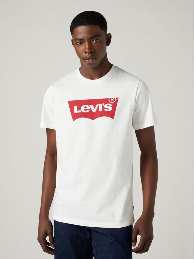 Levi's® White Standard Housemark 100% Cotton T-Shirt - Image 4 of 4