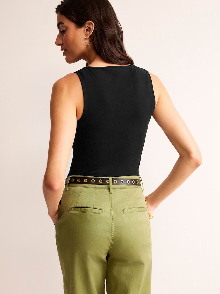 Boden Black Double Layer Scoop Neck Vest - Image 2 of 5