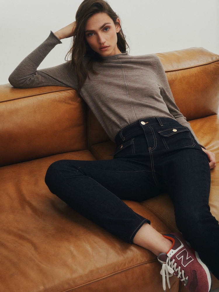 Rinse Premium Pocket Front Straight Leg Jeans - Image 1 of 9