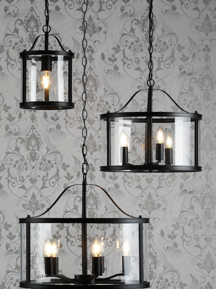 Laura Ashley Black Harrington Pendant 5 Light Ceiling Light - Image 3 of 3