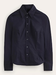 Boden Navy Saskia Stretch Cotton Shirt - Image 5 of 5