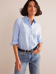 Boden Light Blue Chrome Sienna 100% Cotton Shirt - Image 1 of 5