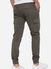 Threadbare Green Cuffed Cargo Trousers - Image 2 of 4