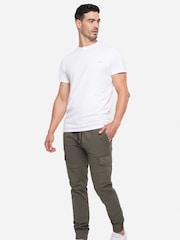 Threadbare Green Cuffed Cargo Trousers - Image 3 of 4
