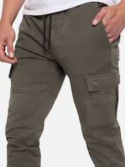 Threadbare Green Cuffed Cargo Trousers - Image 4 of 4