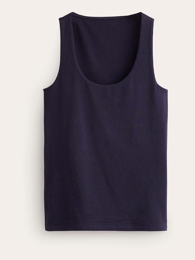Boden Blue Double Layer Scoop Neck Vest - Image 5 of 5