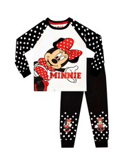 Character Black Kids Minnie Mouse Disney 100% Cotton Pyjamas - Image 1 of 5