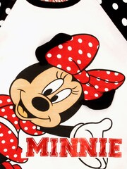 Character Black Kids Minnie Mouse Disney 100% Cotton Pyjamas - Image 4 of 5