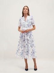 Hobbs White Annabella Dress - Image 1 of 5