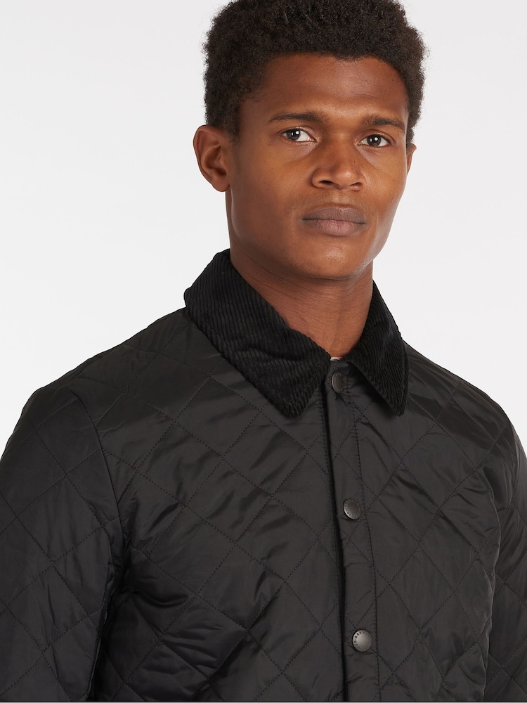 Barbour® Black Heritage Liddesdale Slim Fit Quilted Jacket - Image 5 of 10