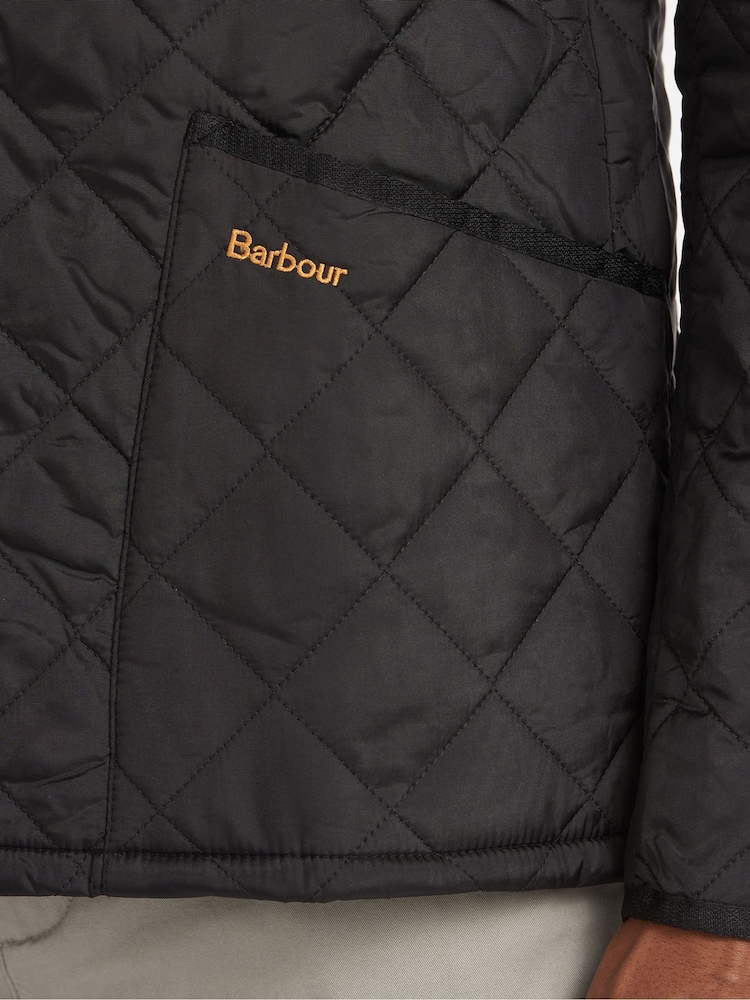 Barbour® Black Heritage Liddesdale Slim Fit Quilted Jacket - Image 7 of 10
