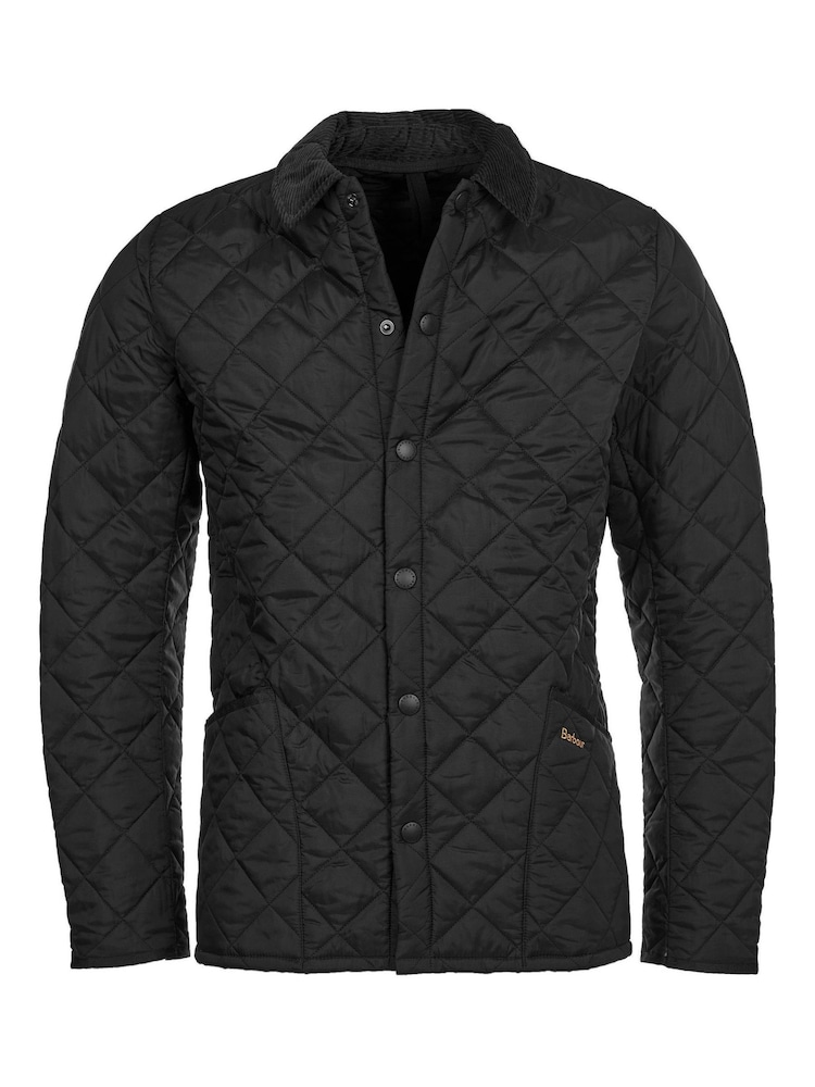 Barbour® Black Heritage Liddesdale Slim Fit Quilted Jacket - Image 8 of 10