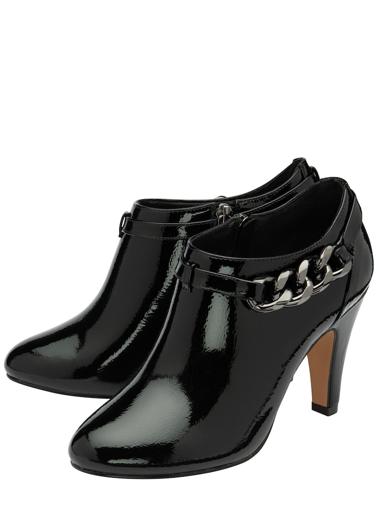 Lotus Black Patent Boots - Image 2 of 4