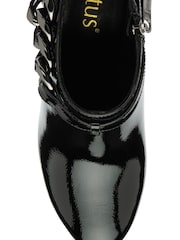 Lotus Black Patent Boots - Image 4 of 4