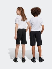 adidas Black Essentials Big Logo 100% Cotton Shorts - Image 2 of 11
