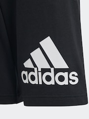 adidas Black Essentials Big Logo 100% Cotton Shorts - Image 9 of 11