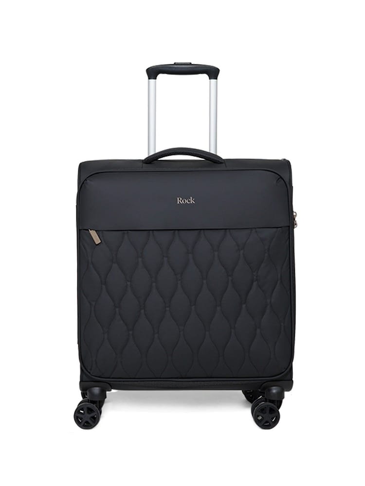 Rock Luggage Black Ember 8 Wheel Hardshell Suitcase - Image 1 of 5 Rock Luggage Black Ember 8 Wheel Hardshell Suitcase - Image 1 of 5