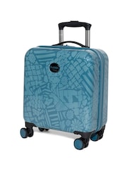 Rock Luggage Blue Pebble Kids Dino Underseat Suitcase - Image 1 of 6