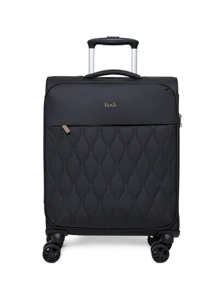 Rock Luggage Black Ember 8 Wheel Hardshell Suitcase - Image 2 of 5 Rock Luggage Black Ember 8 Wheel Hardshell Suitcase - Image 2 of 5